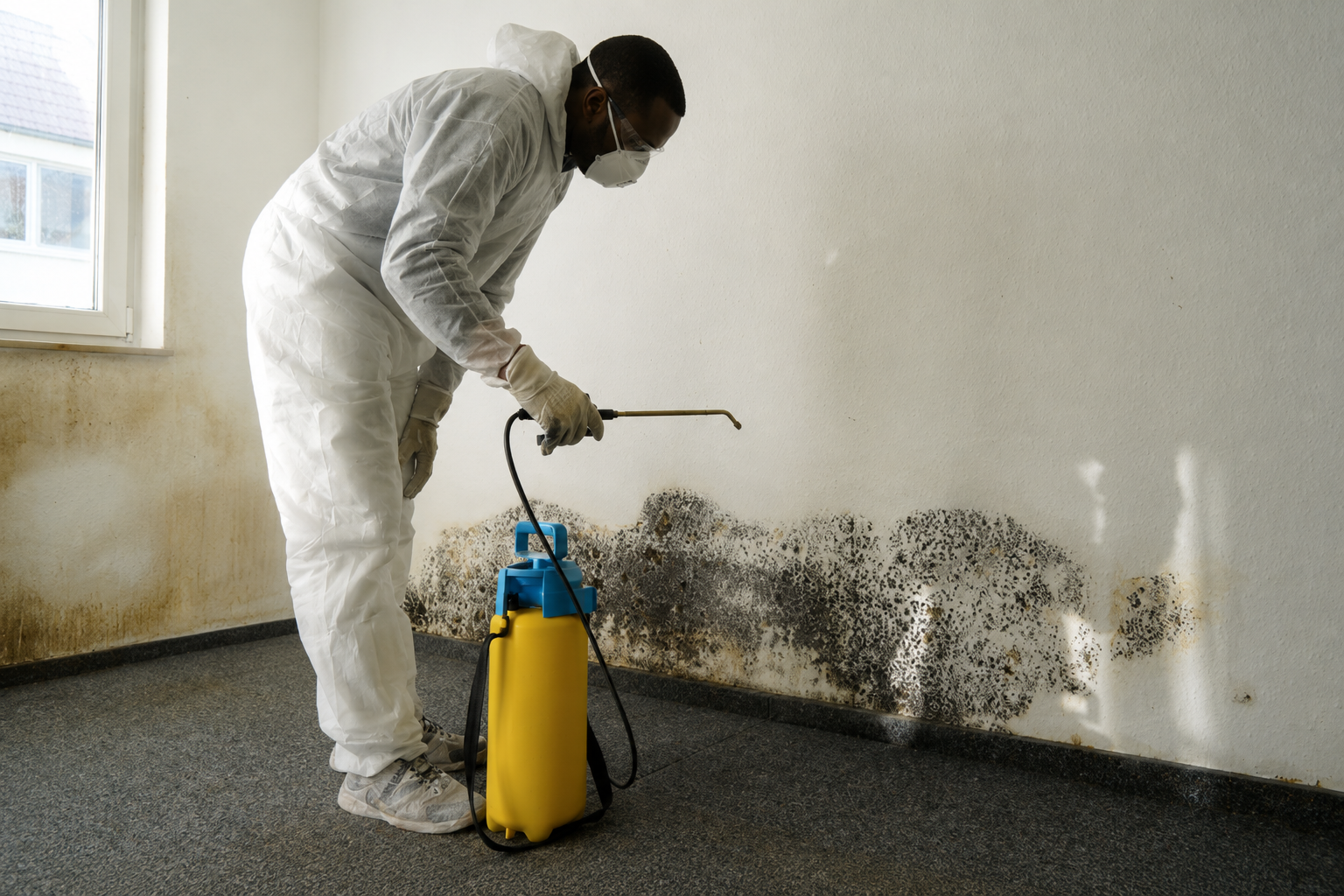 Hazmat suit mold remediation Minneapolis MN professional
